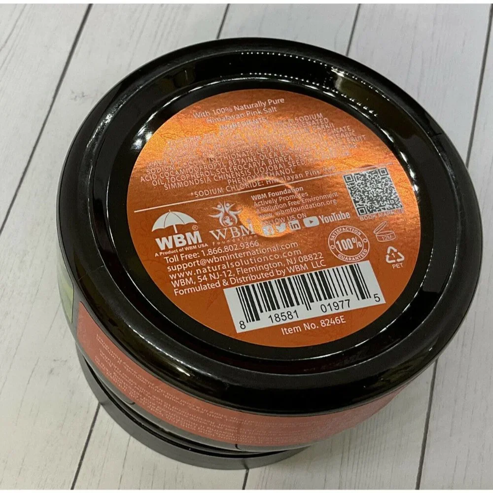 Natural Solution Himalayan Pink‎ Salt Body Scrub with Organic Marula 12.3 oz
